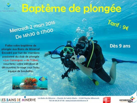 Baptême de plongée - Mercredi 2 mars 2016